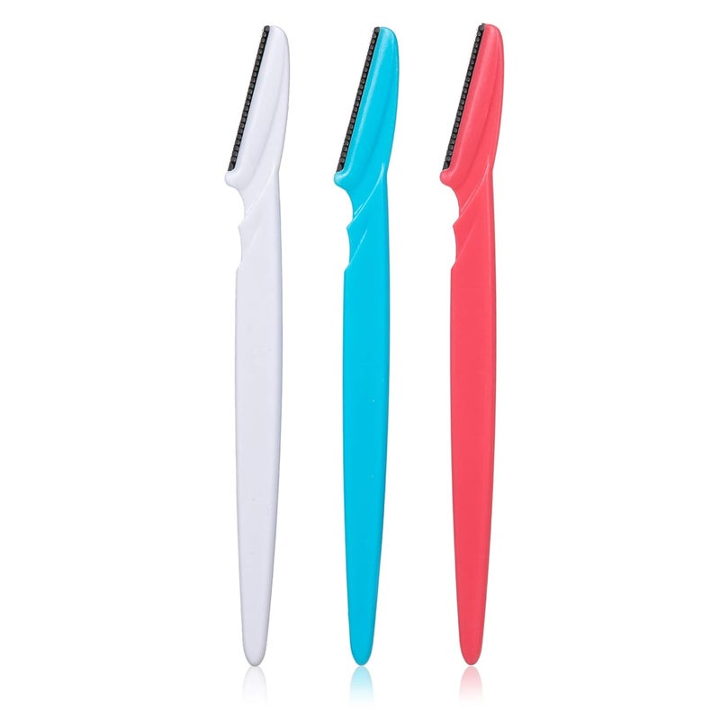 Opaz TouchUp Eyebrow Razor Dermaplaning Tool and Facial Razor with Precision Guide cover 3 pack skin care kit waxless