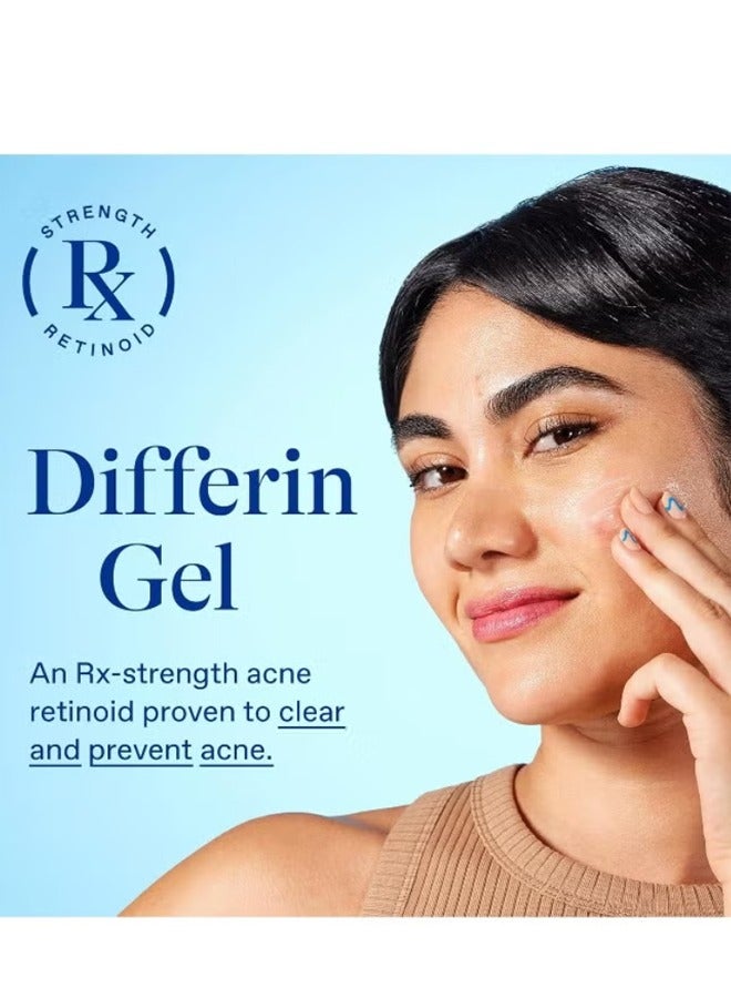 Differin Acne Treatment Gel, 30 Day Supply, Retinoid Treatment for Face with 0.1% Adapalene, Gentle Skin Care for Acne Prone Sensitive Skin, 15g Tube - Image 2