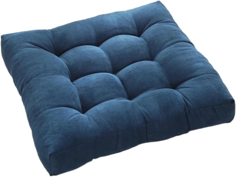 Flexible sizing options Square Large Floor Pillow Seating Cushion Corduroy Tufted for Adult Kids Pad Chair for Home Office for Adults(Blue,53x53cm) In-house warehouse packing No overseas transit wait Medium weight Climate adapted upgraded quality Durable versatile substance Sufficient order stock Heat resistant Repeated use resistant selected material Smooth joint Local trackable shipment Anti topple design Gulf standard sizing alternatives All-season available stock Room to room portable Trendy versatile build User feedback upgraded quality Land transit & shipment compatible Workday cycle fulfillment All-round unified build All user friendly build Ready goods scheduled ship Changing environment compatible Extra part combo compatible Light sturdy raw material - Image 1