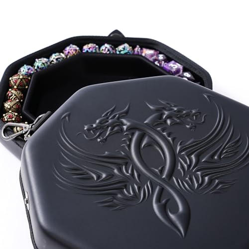 Soar Forge Dice Tray for DND and RPG Beautiful Twin Dragon Design Perfect Rolling Tray to Protect Your Dice for DD Compatible with Dungeons and Dragons and Other RPG - Image 1