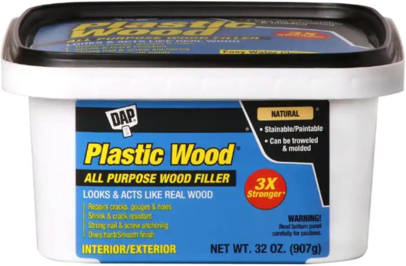DAP Plastic Wood All Purpose Wood Filler - 16 oz Natural Latex Formula - Image 2