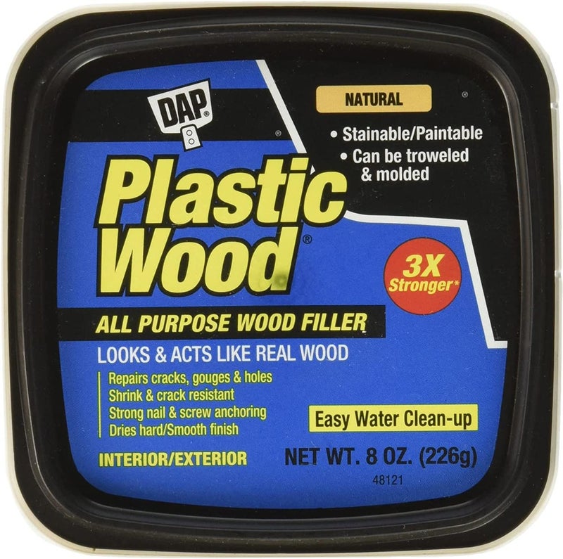 DAP Plastic Wood All Purpose Wood Filler - 16 oz Natural Latex Formula - Image 3