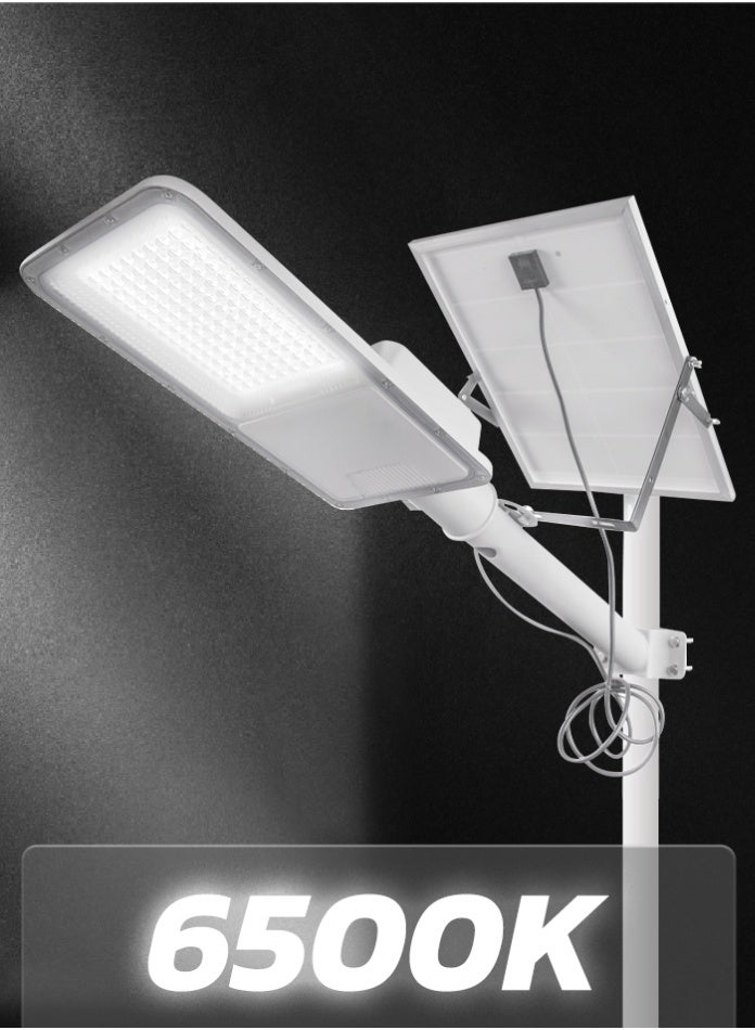 MODI 400W 226×508mm Solar LED Street Light 6500K Bright White | IP65 Waterproof Outdoor Solar Lamp with Remote Control & High-Efficiency 15W Panel | Ideal for Street, Yard, Garden, Parking Lot | Long Runtime & Energy-Saving Security Lighting - Image 4