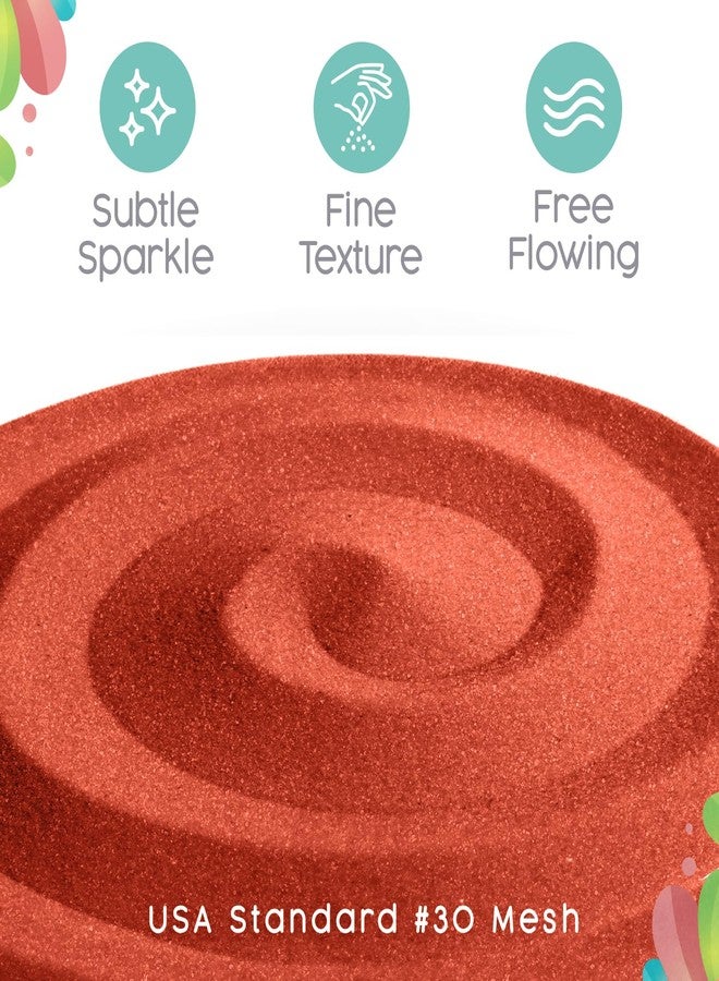 Sandsational Sparkle Orange Unity Sand, 1 LB (16 oz), Colored Sand for Weddings, Vase Filler, Home Décor, Crafts, Terrariums, and More - Image 2