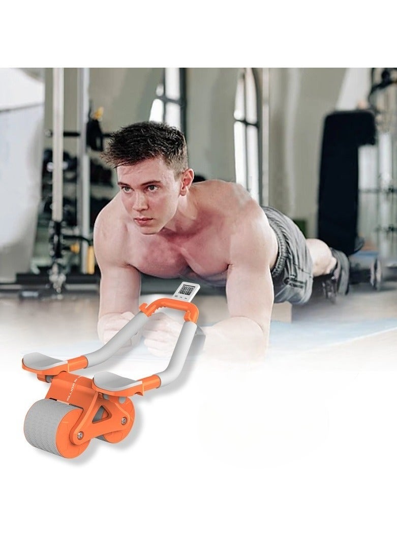 Generic Automatic Rebound Ab Abdominal Exercise Roller Wheel,Exercise Roller Wheel with Dual Elbow Support and Timer,Abs Roller Wheel Core Exercise Equipment.  - Image 1