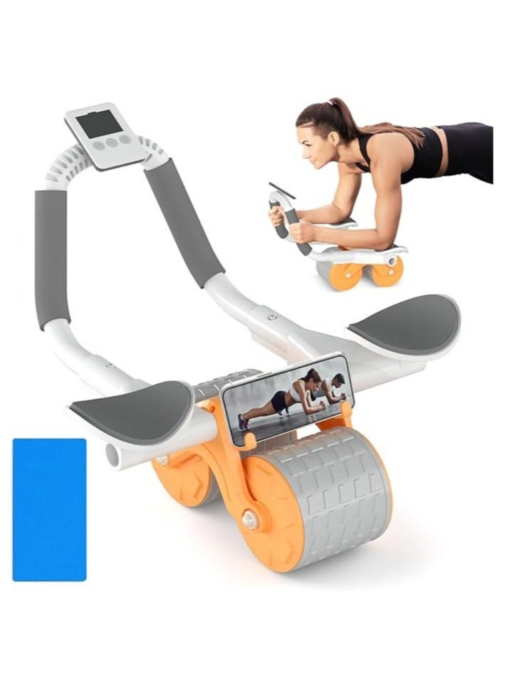 Generic Automatic Rebound Ab Abdominal Exercise Roller Wheel,Exercise Roller Wheel with Dual Elbow Support and Timer,Abs Roller Wheel Core Exercise Equipment.  - Image 2