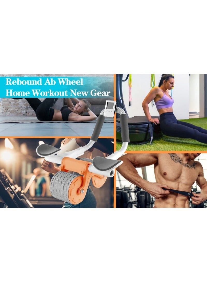 Generic Automatic Rebound Ab Abdominal Exercise Roller Wheel,Exercise Roller Wheel with Dual Elbow Support and Timer,Abs Roller Wheel Core Exercise Equipment.  - Image 3