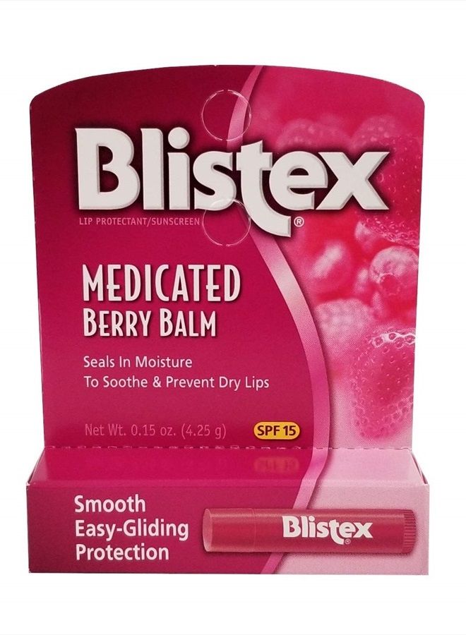 Blistex Medicated Lip Balm SPF 15 Berry - 0.15 oz