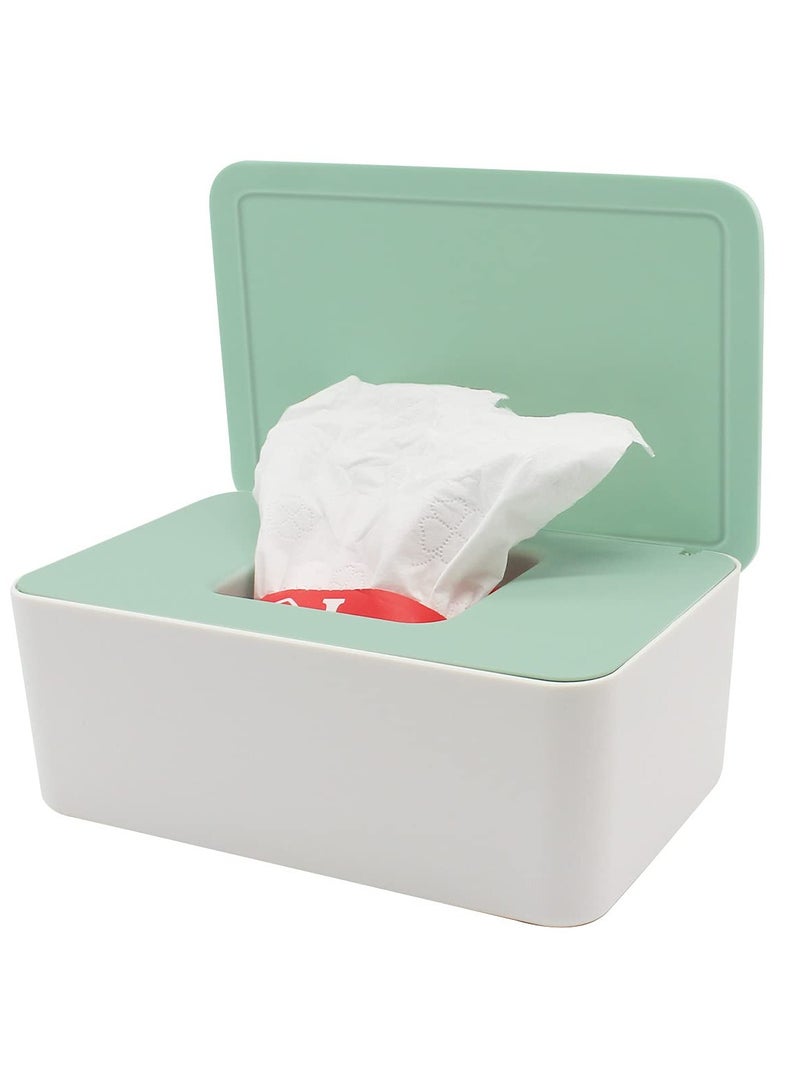 Wet Wipes Dispenser Box, Toilet Wipes Dispenser Box, Dry Wet Tissue Paper Case Holder, Tissue Storage Box Case with Lid Dustproof for Home Office - Image 1