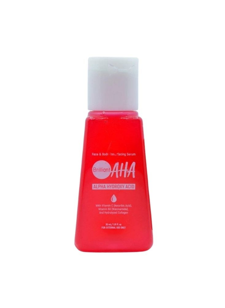 Brilliant AHA Face & Body Serum – Alpha Hydroxy Acid Exfoliating Brightening Serum, 90ml