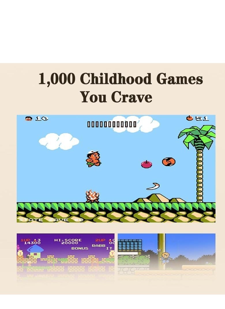 SYOSI - Handheld Game Console, 3.5 Inch Screen, Mini Games Console with 1000 Classical Games Portable Video Game Consoles, Handheld Gaming Console Support for Connecting TV & Two Players, Ideal Birthday Gift - Image 1