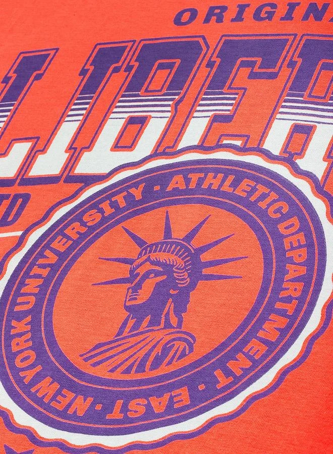 ديلينجر تيشيرت واسع بطبعة جرافيك