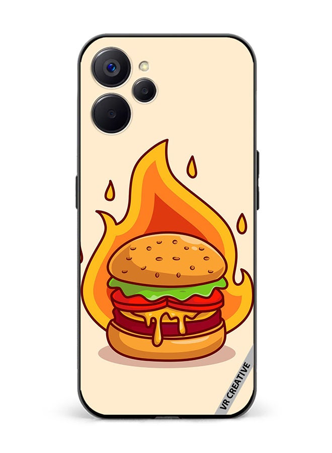 VR CREATIVE Protective Case Cover For Realme 10 5G Burger Cheese Design Multicolour - Image 1