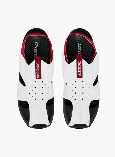 Kappa Boys' Perforated Sandals with Hook and Loop Closure