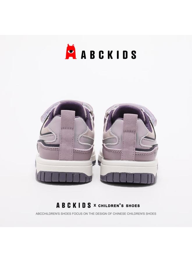 Abc Kids Children's Casual Low-top Sneakers Autumn Kids Boys Girls Sports White Shoes 3604 Pink/purple Size 36 - Image 4