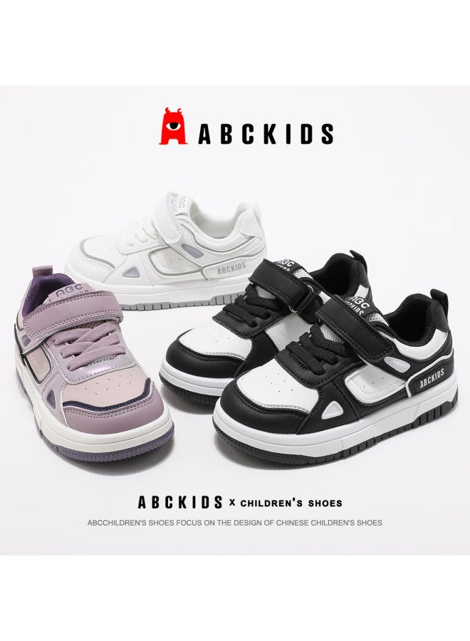 Abc Kids Children's Casual Low-top Sneakers Autumn Kids Boys Girls Sports White Shoes 3604 Pink/purple Size 36 - Image 5