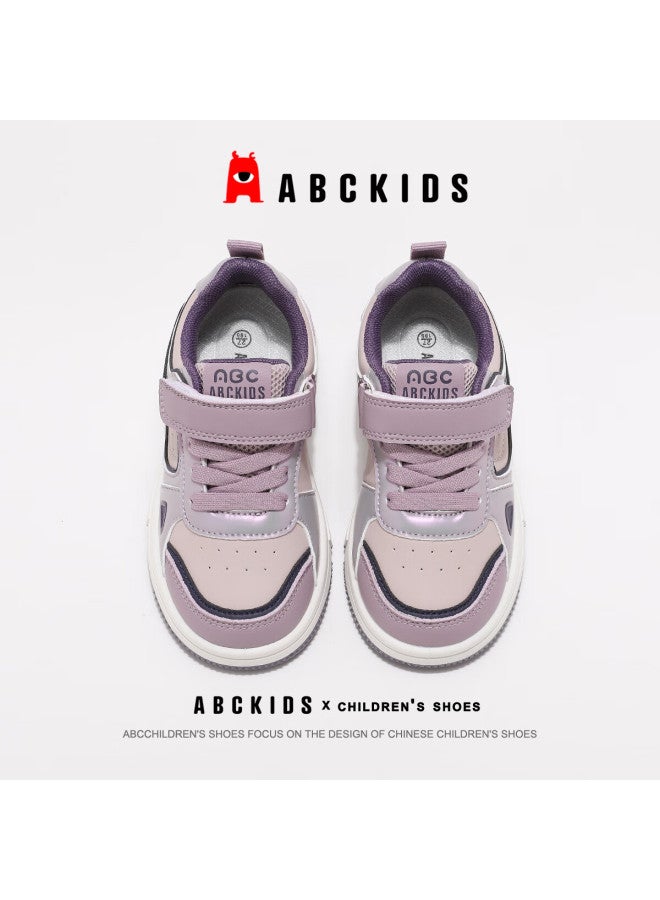 Abc Kids Children's Casual Low-top Sneakers Autumn Kids Boys Girls Sports White Shoes 3604 Pink/purple Size 36 - Image 3
