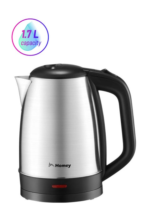 Homey Electric Kettle Hot Water Kettle 1.7L Stainless Steel Electric Tea Kettle