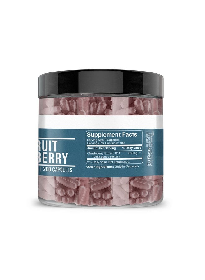 Earthborn Elements Vitex (Chasteberry) 200 Capsules, Pure & Undiluted, No Additives - Image 4