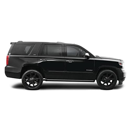 SlickMod Chrome Delete Blackout Vinyl Overlay for 2015-2020 Chevy Tahoe Window Trim (Gloss Black) - Image 3
