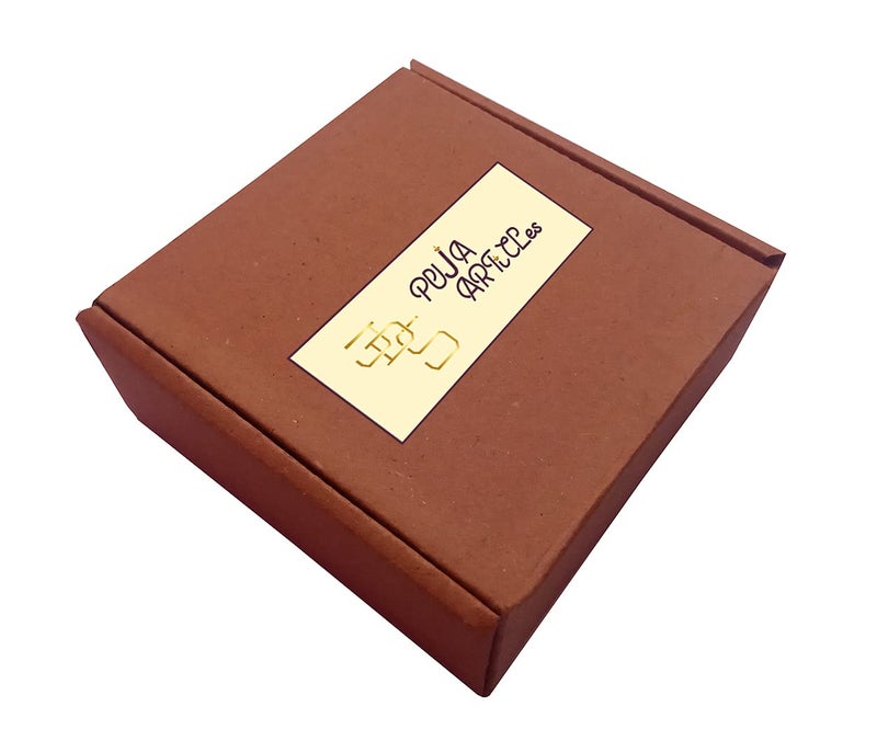 JDS Puja Articles Pure Copper Panch patra with Spoon for Pooja Dimensions 75cmx75cmx5cm Small - Image 5