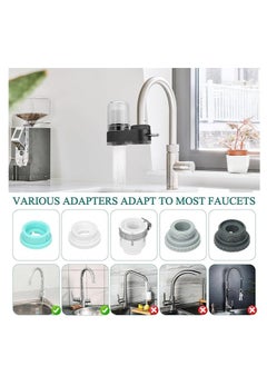 Cool Baby COOLBABY 7-Stage Sink Faucet Water Filter - Faucet Mounted Purification System with 2 Replaceable Filters - Removes Odors Pollutants and Impurities - Clear Design  - Image 4