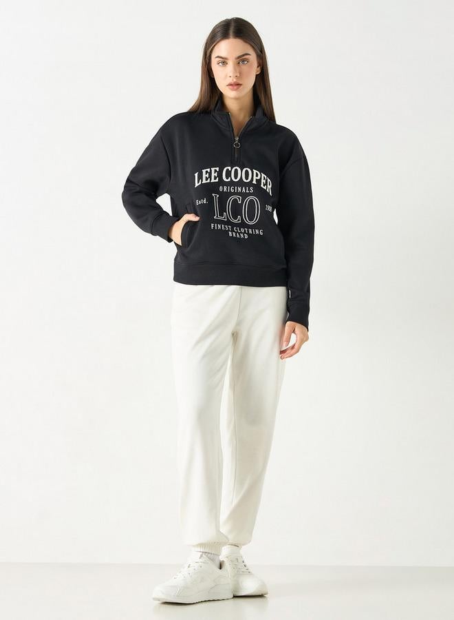 لي كوبر سويت شيرت بطبعات وأكمام طويلة وجيوب من لي كوبر - Image 2