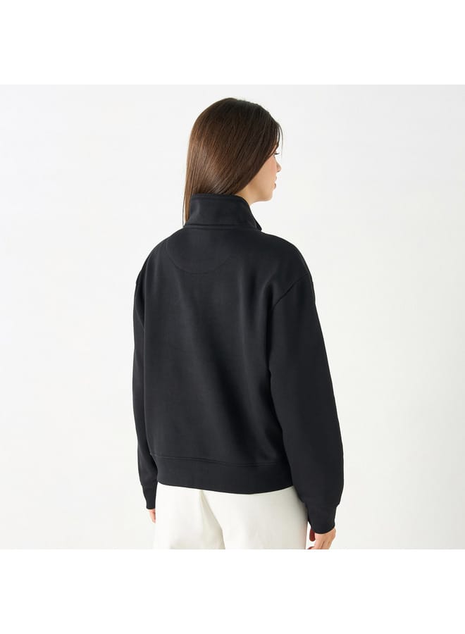 Lee Cooper Lee Cooper Printed Sweatshirt with Long Sleeves and Pockets  - Image 3