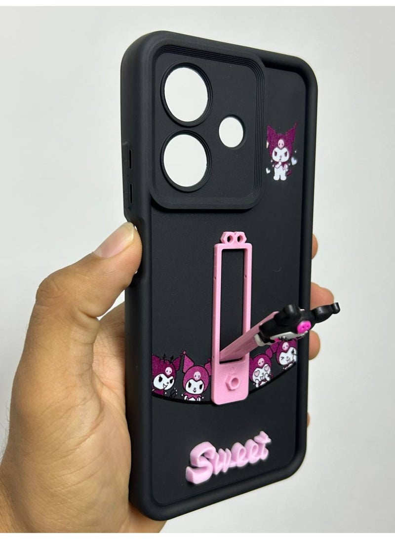 New cartoon design back cover with the word "Sweet" on it, compatible with Oppo A3 - A3X phones - Image 1