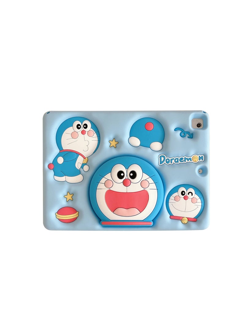 عام “حافظة قوية مضادة للصدمات لجهاز آيباد الجيل التاسع/الجيل الثامن/الجيل السابع مقاس 10.2 بوصة، مع حامل، للأطفال” - Image 1