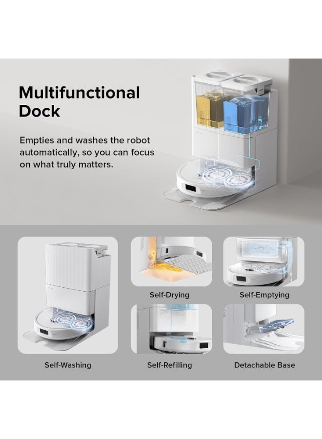 roborock Qrevo S Robot Vacuum and Mop, Self-Drying, Auto Mop Washing, 7000Pa Suction, Self-Emptying & Refilling, 10mm Mop Liftin - Image 2