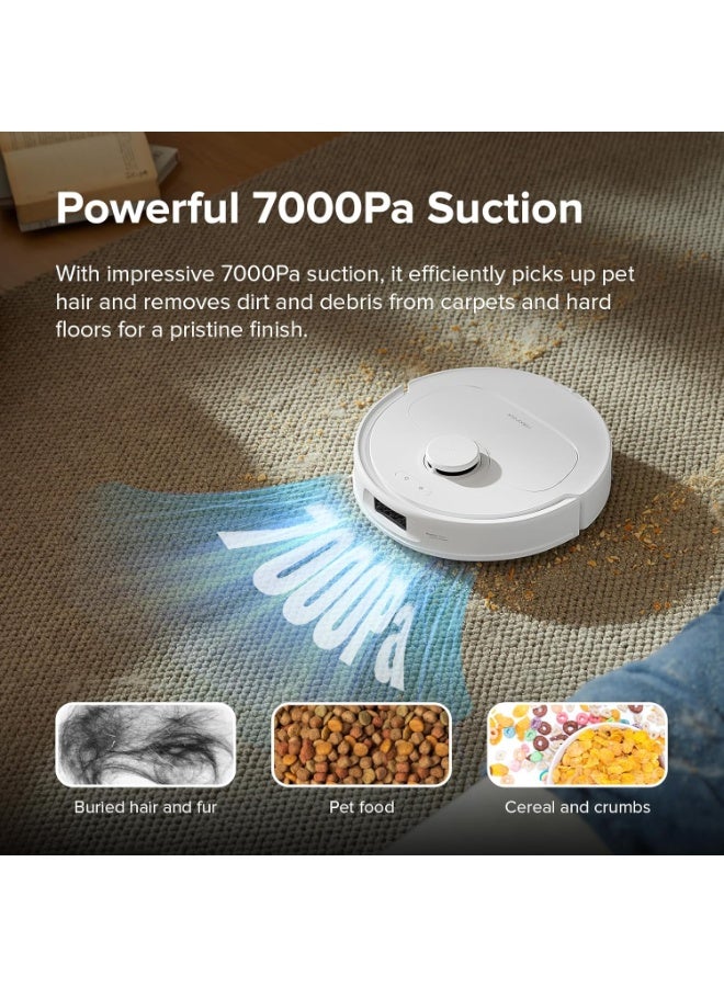 roborock Qrevo S Robot Vacuum and Mop, Self-Drying, Auto Mop Washing, 7000Pa Suction, Self-Emptying & Refilling, 10mm Mop Liftin - Image 3