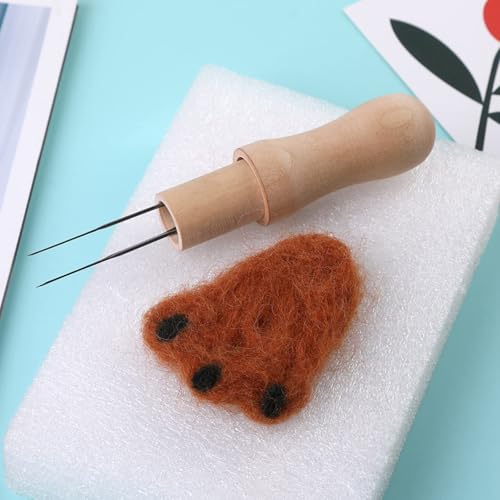 Indusoire 7 Pcs Punch Needle Kit, Needle Felting Kit with Punch Needles for DIY Crafts, Embroidery Kit for Beginners and Professionals, Handmade Projects and Home Sewing - Image 2