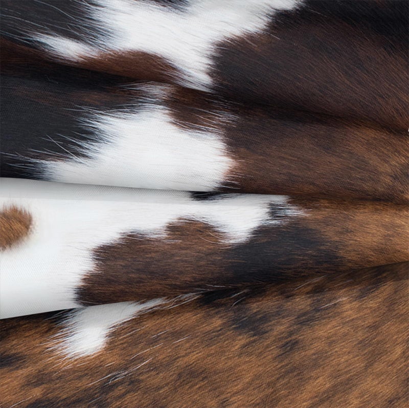 Bedbay Cow Print Comforter Set King Size Animal Skin Bedding 8 Pcs King Bed in a Bag Western Cowhide Rustic Bedding Brown Milk Cow Print Bedding Soft Cow Bed Set for All Seasons(Brown King) - Image 4