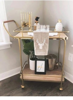 fan baytk Art of your home golden hospitality cart  - Image 1