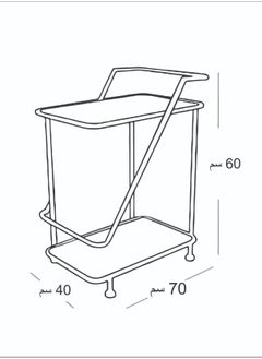 fan baytk Art of your home golden hospitality cart  - Image 2