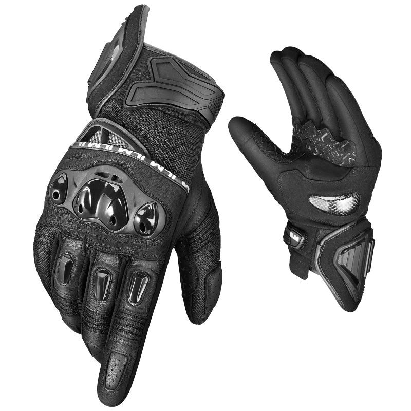ILM Motorcycle Gloves for Men and Women Touchscreen Riding Gloves Motorbike Motocross Dirt Bike ATV ModelWD01BlackLarge - Image 2