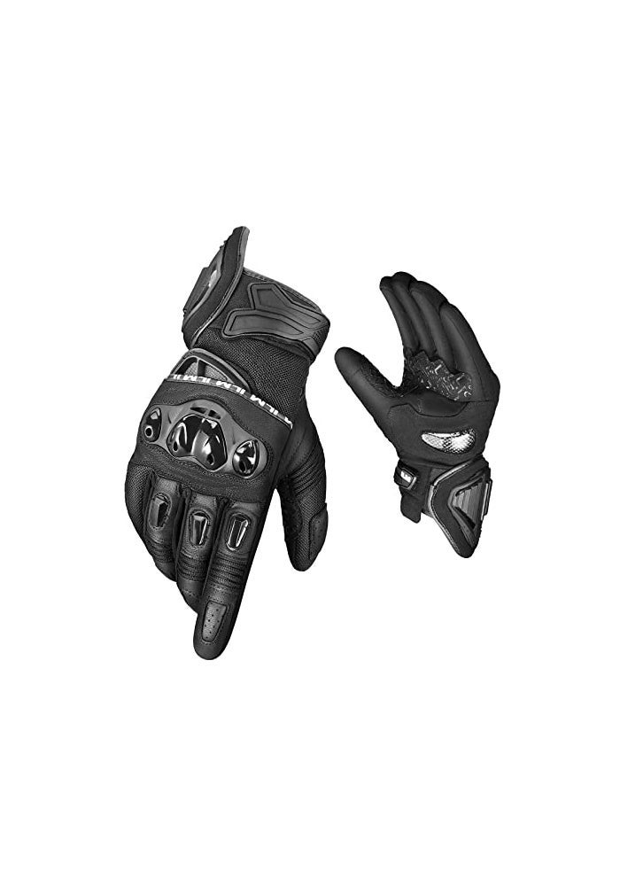ILM Motorcycle Gloves for Men and Women Touchscreen Riding Gloves Motorbike Motocross Dirt Bike ATV ModelWD01BlackLarge - Image 1