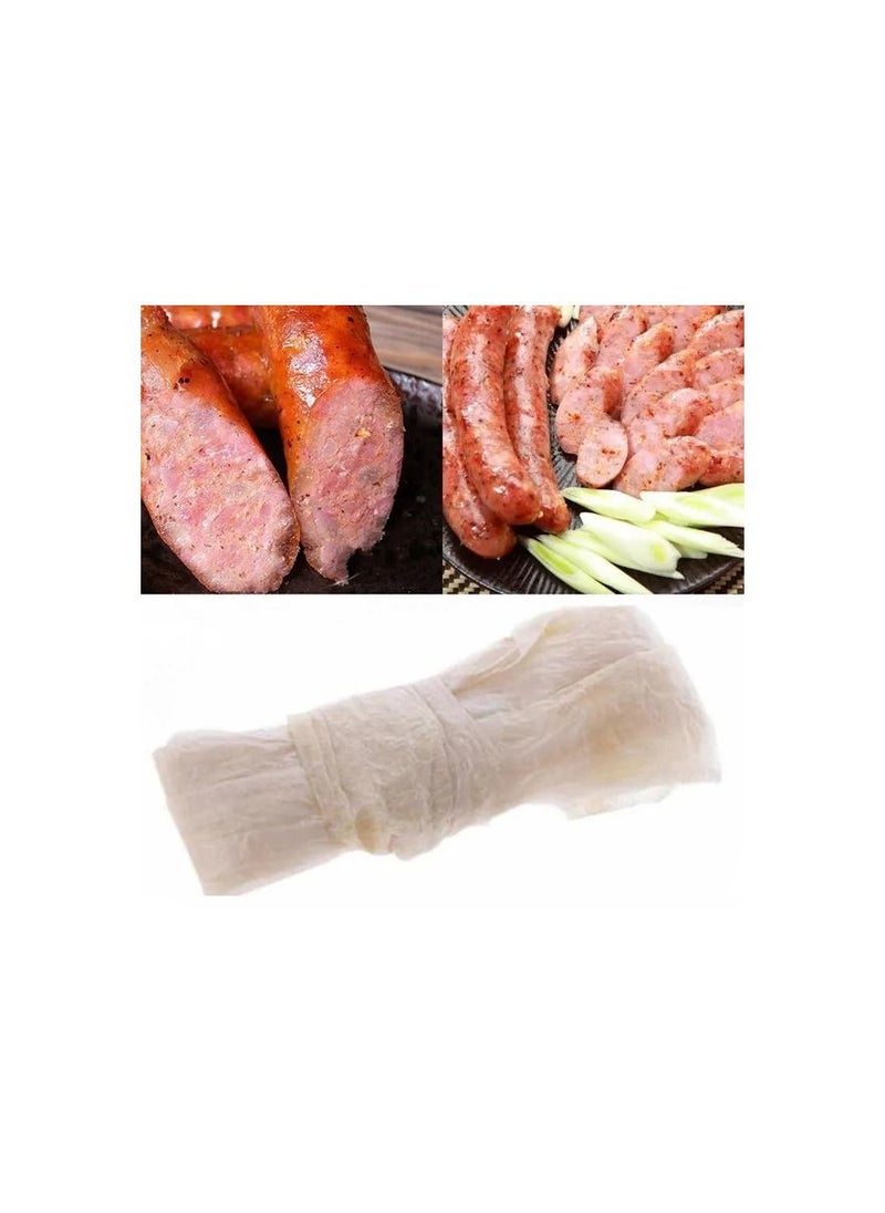 Generic - 1-Piece Dried Sheep Intestine Sausage Casing Coat,Meat Processing Cooking Tool,Sausage Casing Tile Diameter Approx 30MM,Total Length After Expansion Approx 2.6M - Image 1