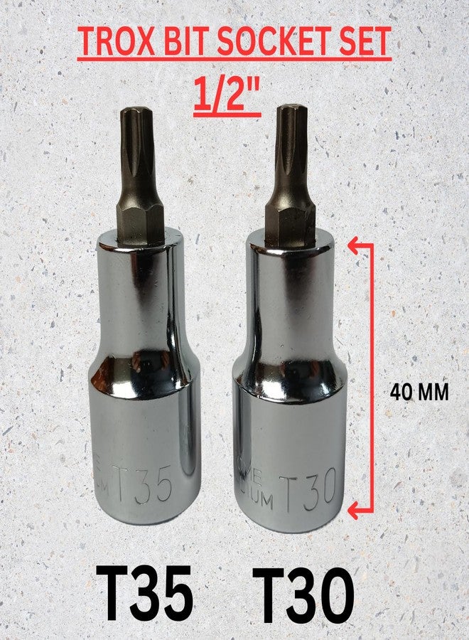 BYTE FORGE TORX BIT SOCKET SET T30-35 HARD CRV STEEL - Image 2