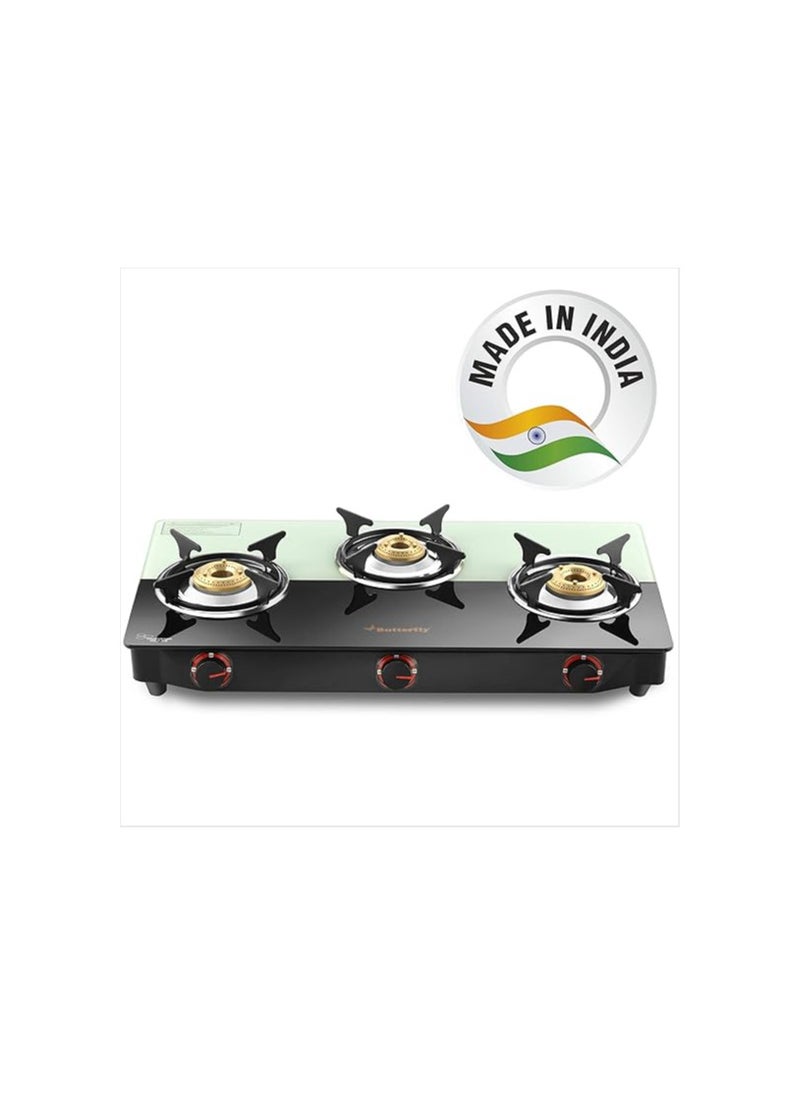 Butterfly Smart Plus Glass 3 Burner Gas Stove, Black & White (Manual Ignition) - pzsku/ZB38A4682CAB5249AD02DZ/45/_/1733131858/3f0fc410-42bb-4ee5-874f-e6e34b51cbe0