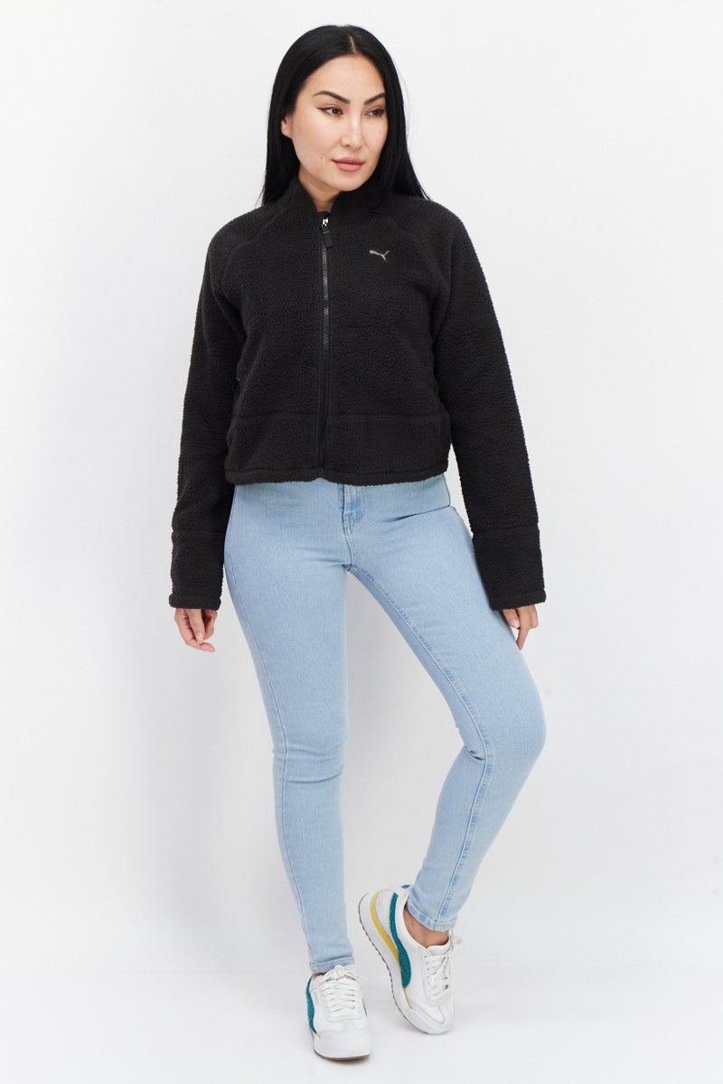 PUMA Women Sportswear Fit Long Sleeve Outdoor Sweater, Black - Image 4