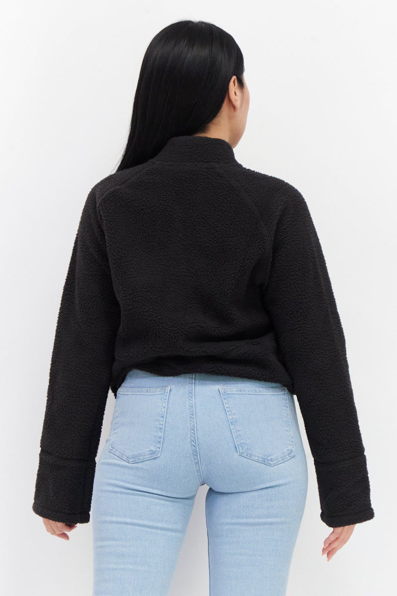 PUMA Women Sportswear Fit Long Sleeve Outdoor Sweater, Black - Image 2