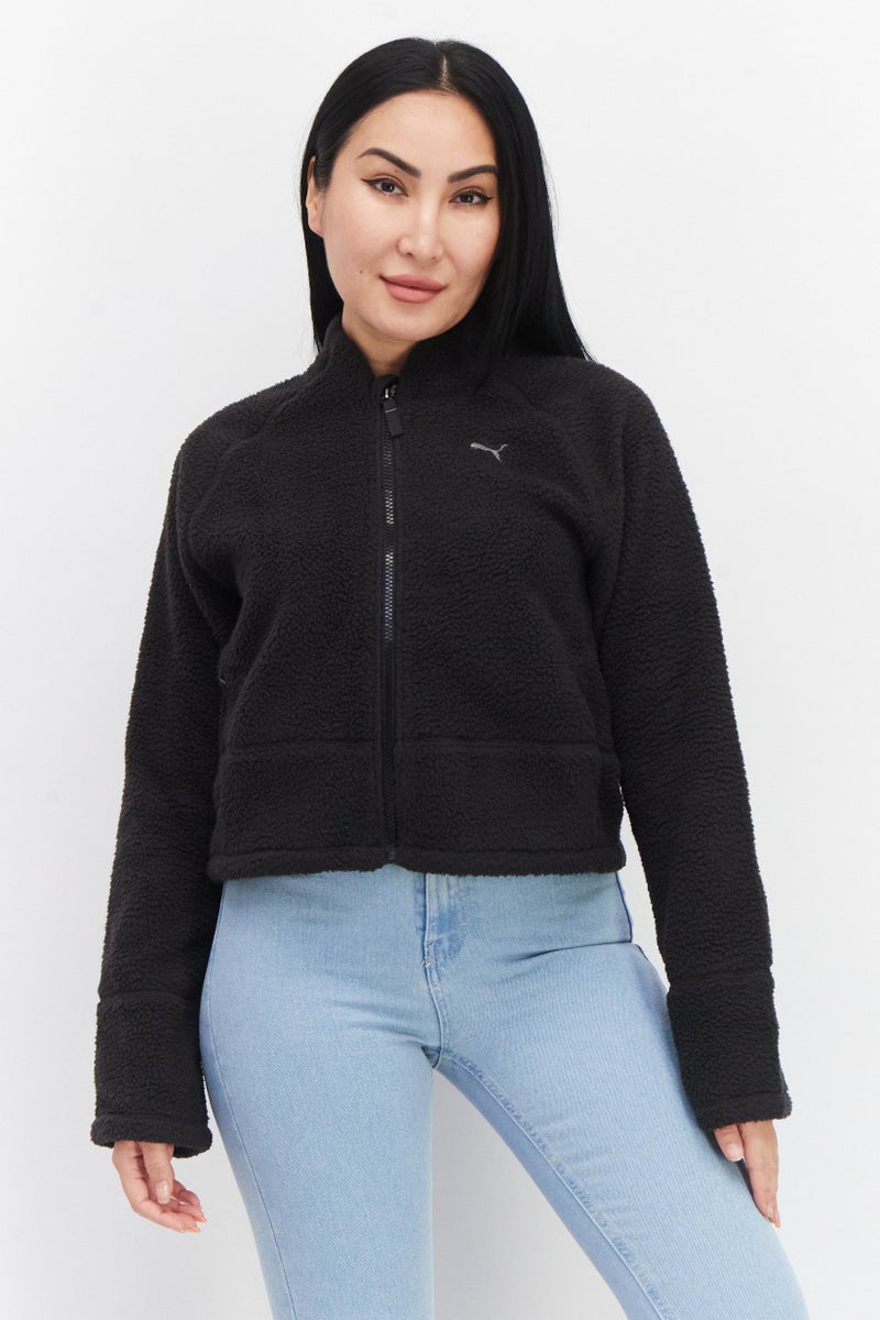 PUMA Women Sportswear Fit Long Sleeve Outdoor Sweater, Black - Image 1