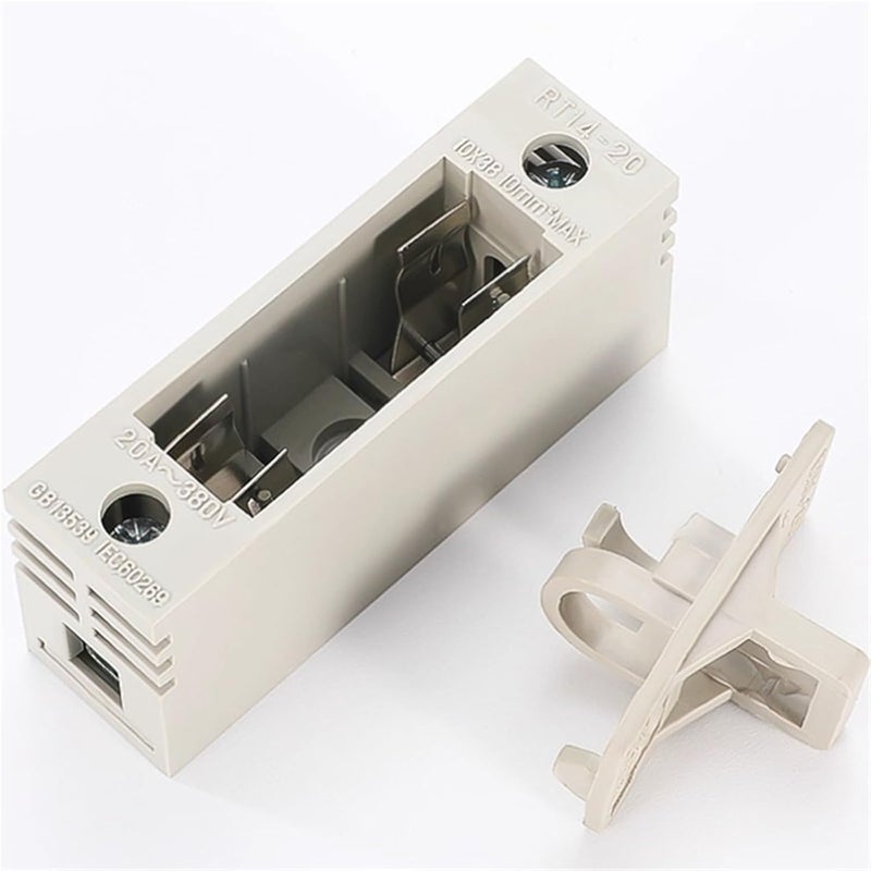 RT18 16 19 20A 380V قاعدة فيوز أنبوب السيراميك 10x38mm فيوز 2A 20 قطعة - Image 3
