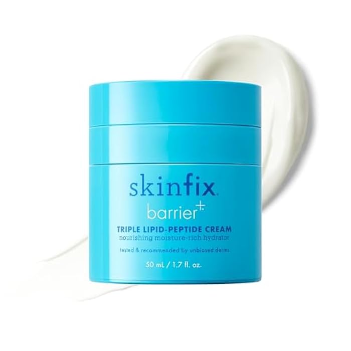 Skinfix Triple Lipid-Peptide Cream - 1.7 oz - Rich Face Moisturizer with Hyaluronic Acid - Hydrates & Restores Dry, Sensitive Skin - Non-Comedogenic, Fragrance Free, Vegan, Cruelty Free - Image 1