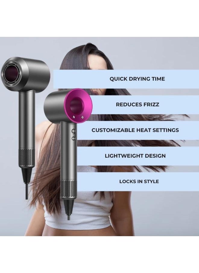 Executive LLC Professional Leafless Supersonic Hair Dryer | Electric Hair Dryer for Personal Hair Care & Styling, Fast Drying, Frizz Control  - Image 5