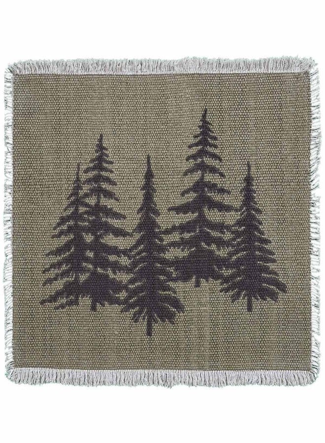 BLACK FOREST DECOR Five Pines Placemats - Set of 4, Cotton, 19" W x 13" L - Image 4