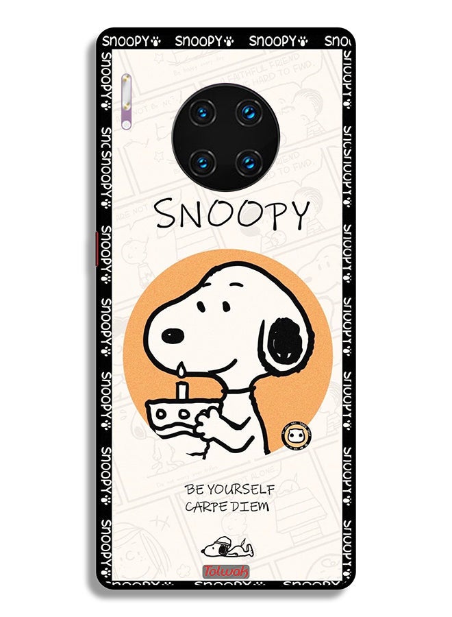Tolwak Huawei Mate 30 Pro 4G Protective Case Cover Snoopy Be Yourself - Image 2