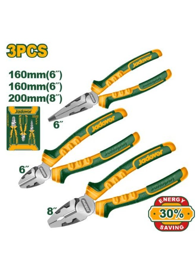 jadever3 Pcs high leverage pliers set JDPS0613 - Image 1